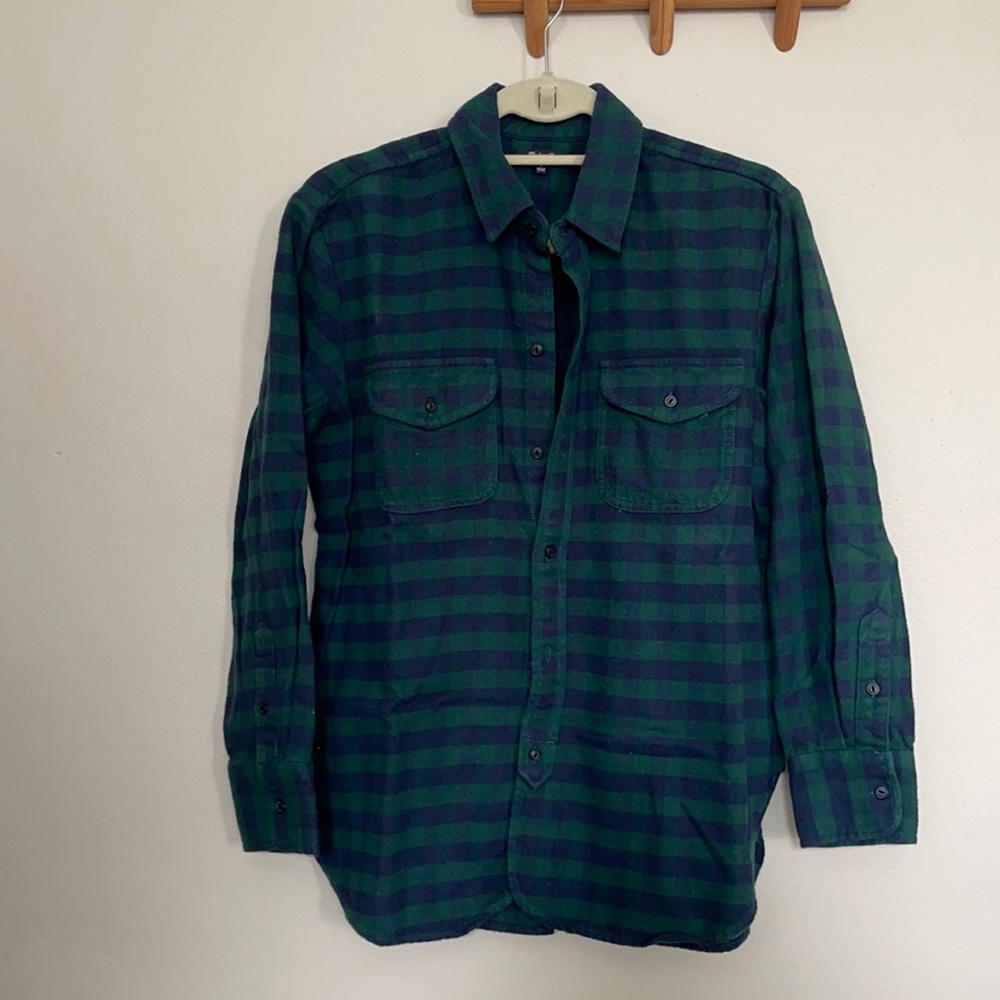 Madewell Flannel Cargo Workshirt in Buffalo Check